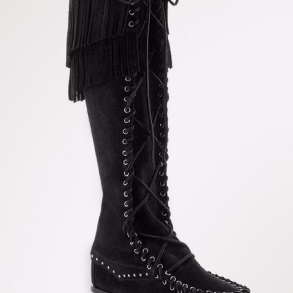 collaboration w. Minnetonka, Rebecca Minkoff boots